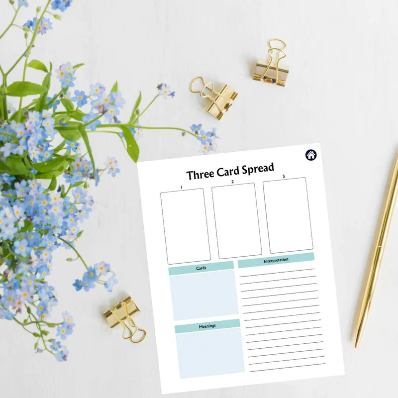 * FREEBIE * 3 Card Tarot Spread Log